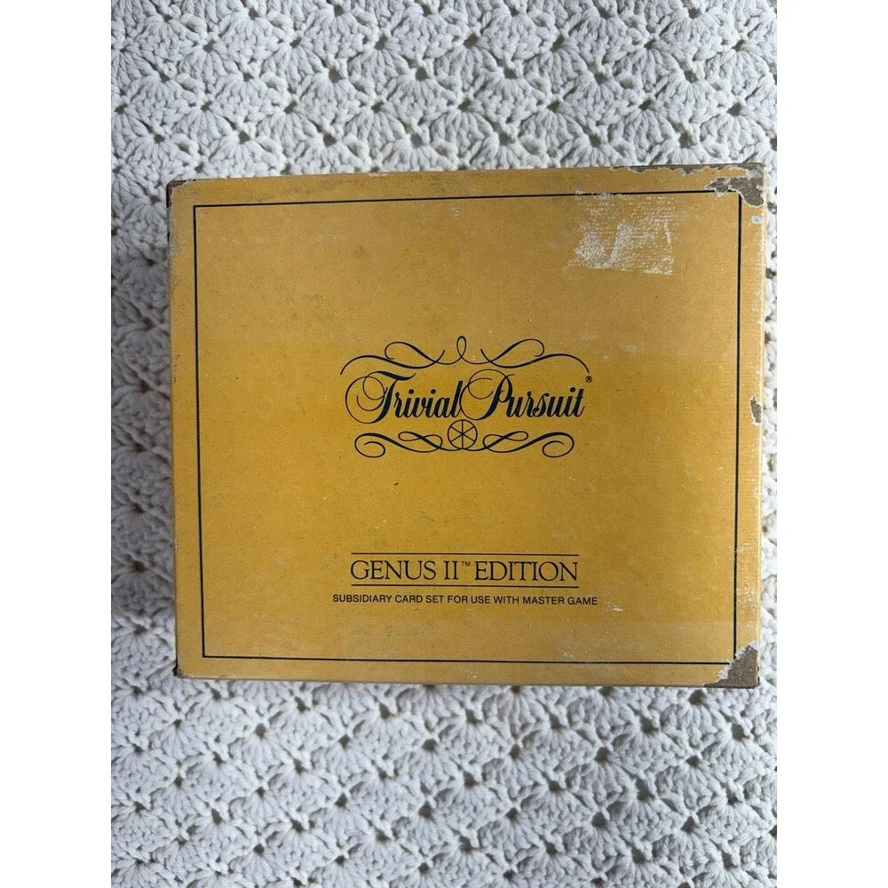 Lot of 3 Trivial Pursuit Editions All American Genus and Genus II (Full Sets)